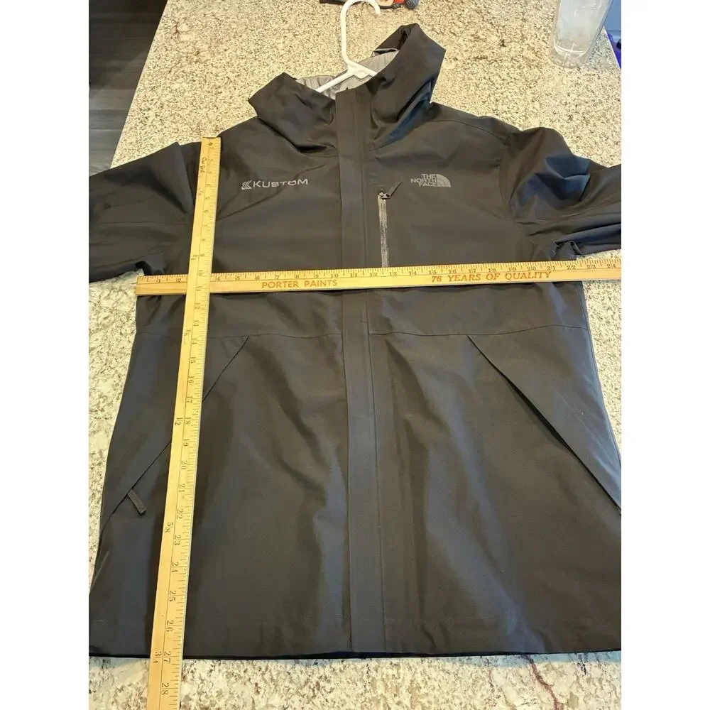 The North Face Dryzzle Jacket Mens Medium Black Futurelight Hooded Rain LOGO